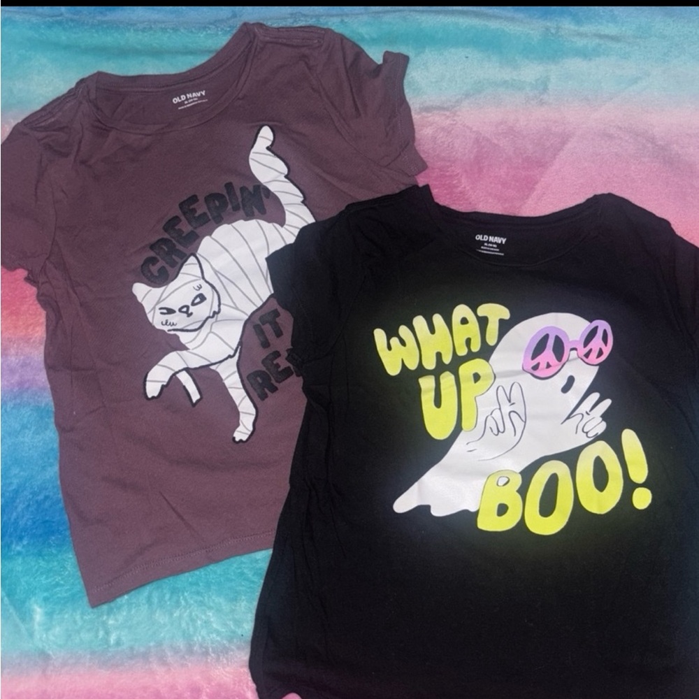 Old Navy Kids Graphic Tees - Black and Purple